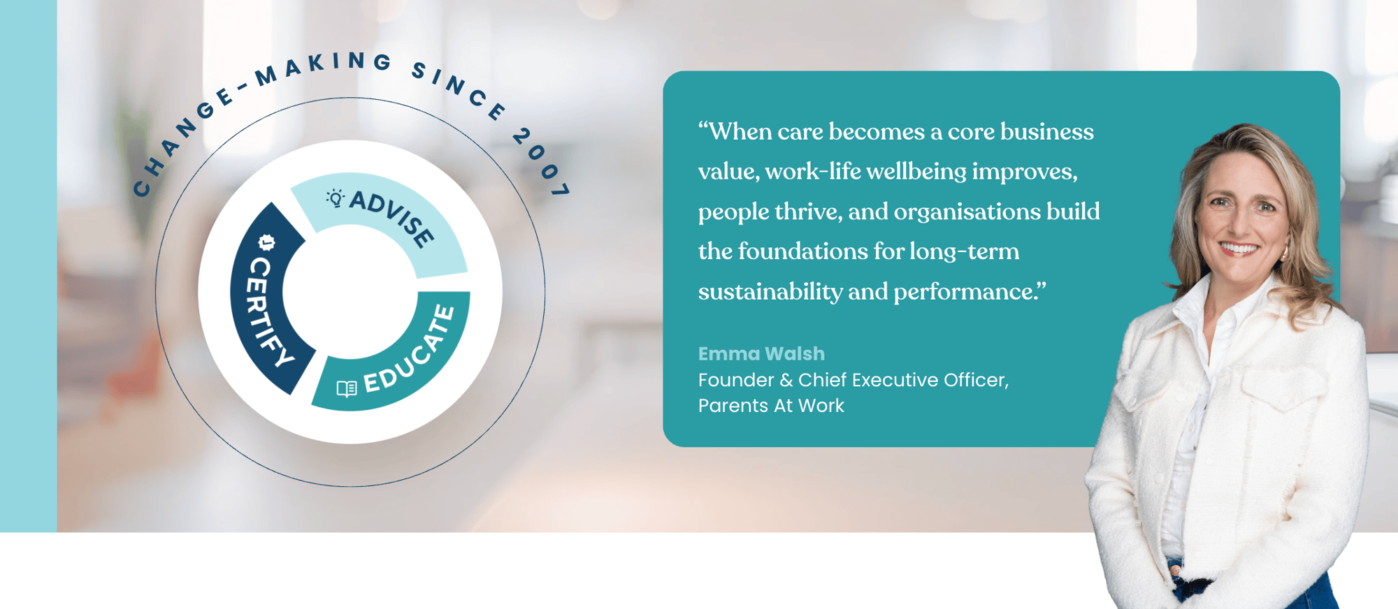 Change-making since 2007 Change-making since 2007